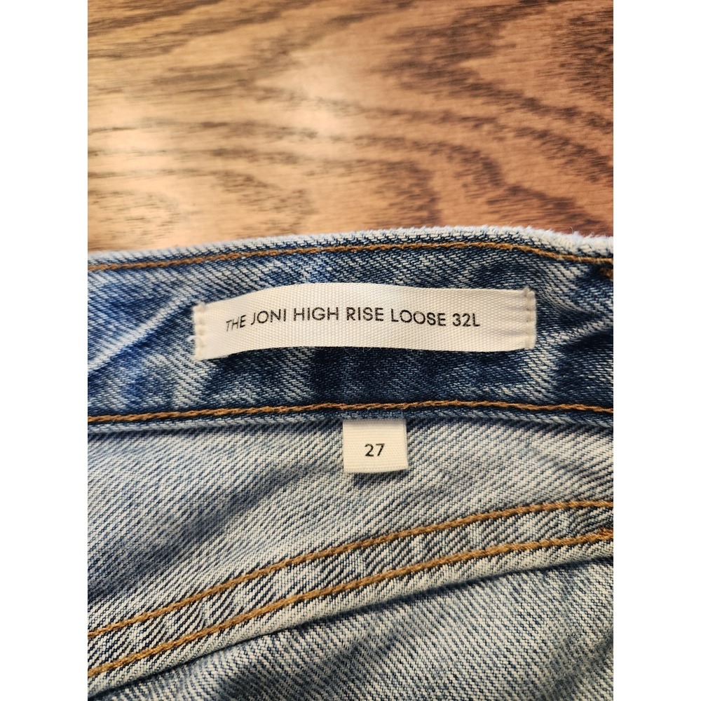 Denim Forum Joni High‎ Rise Loose Jeans Womens 27 Button Fly Aritzia Organic - Picture 6 of 11